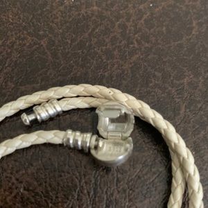 Pandora leather bracelet 18”
